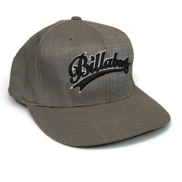 Billabong Hat Cap FlexFit Gray Embroidered Adult Men's One Size Spell Out - Picture 2 of 8